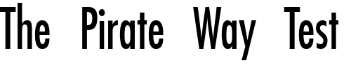 Font : Fuji-Condensed-Normal 2 Custom Text : The Pirate Way Test your own text here Click to download or to view this font on a tshirt that can be custom printed in Bali